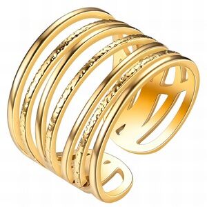 Chic Gold Multi-Band Ring